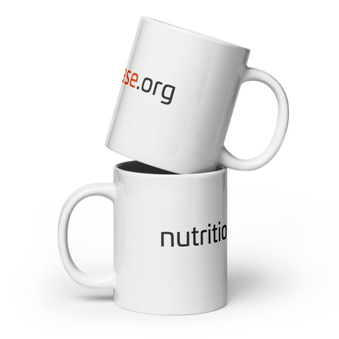 White glossy mug